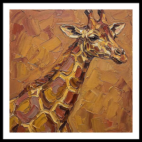 Giraffe In Earthy Tones