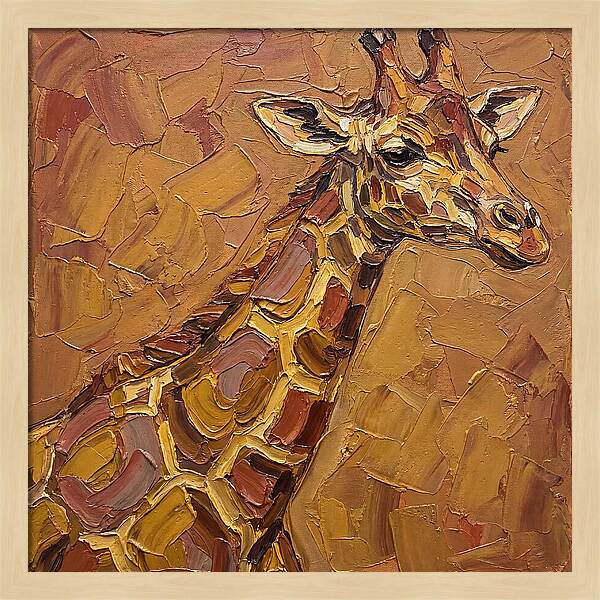 Giraffe In Earthy Tones