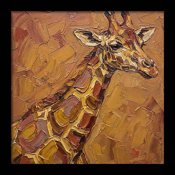 Giraffe In Earthy Tones