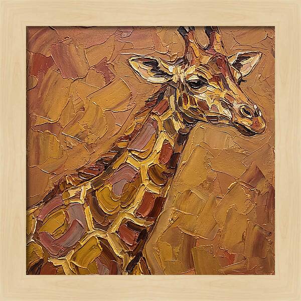Giraffe In Earthy Tones