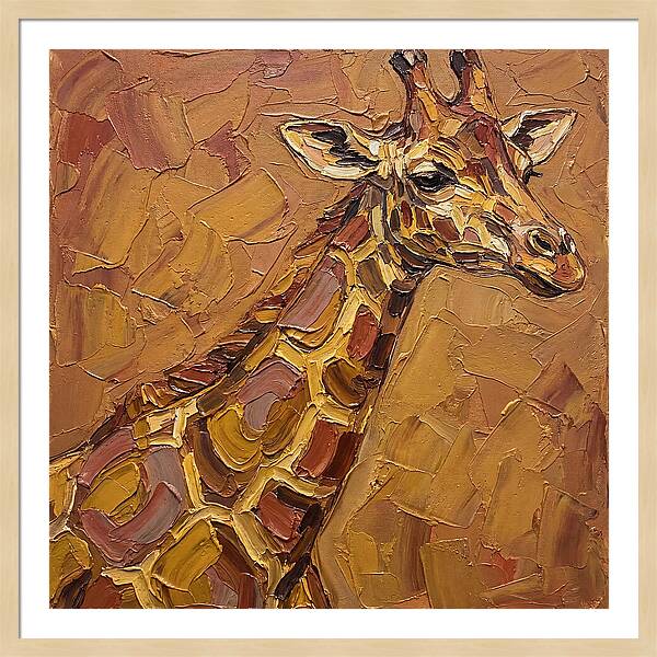Giraffe In Earthy Tones