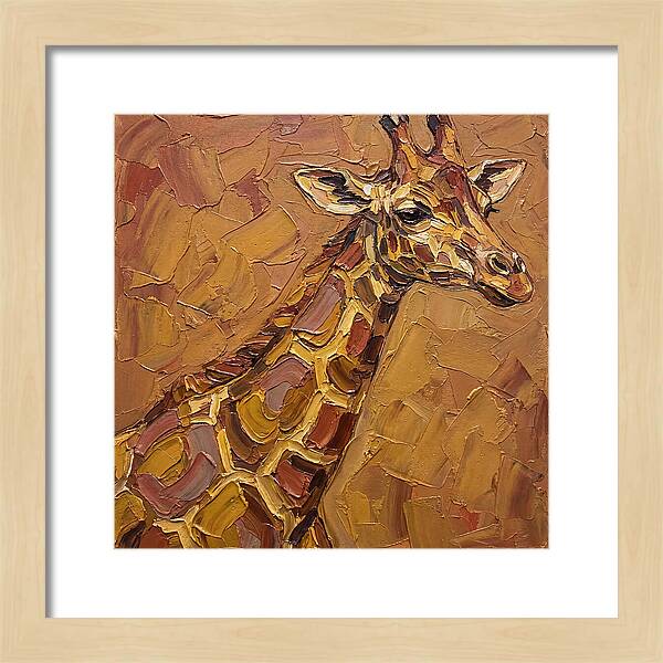 Giraffe In Earthy Tones