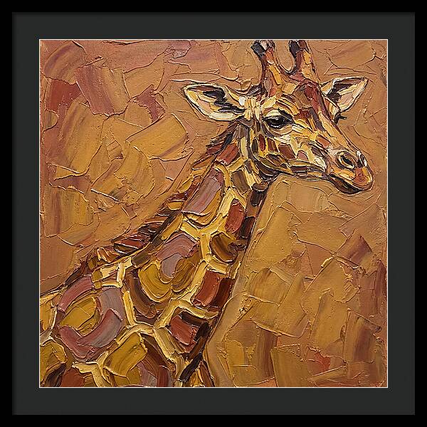 Giraffe In Earthy Tones