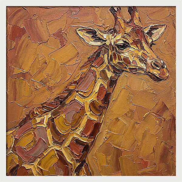 Giraffe In Earthy Tones