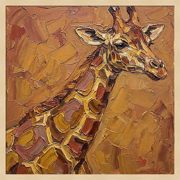 Giraffe In Earthy Tones