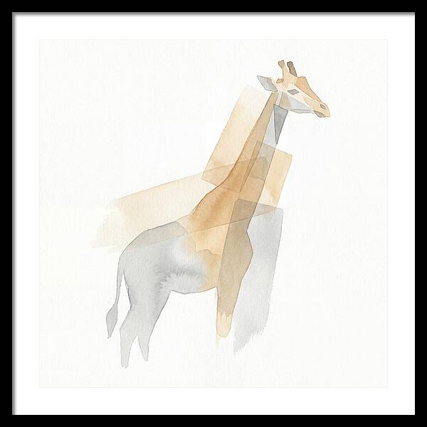Giraffe In Minimalist Style