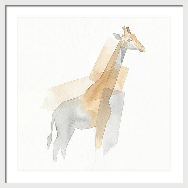 Giraffe In Minimalist Style