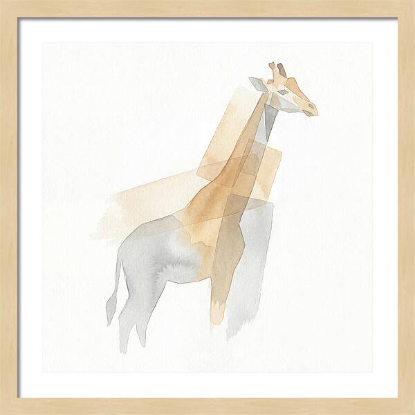 Giraffe In Minimalist Style