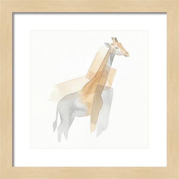 Giraffe In Minimalist Style