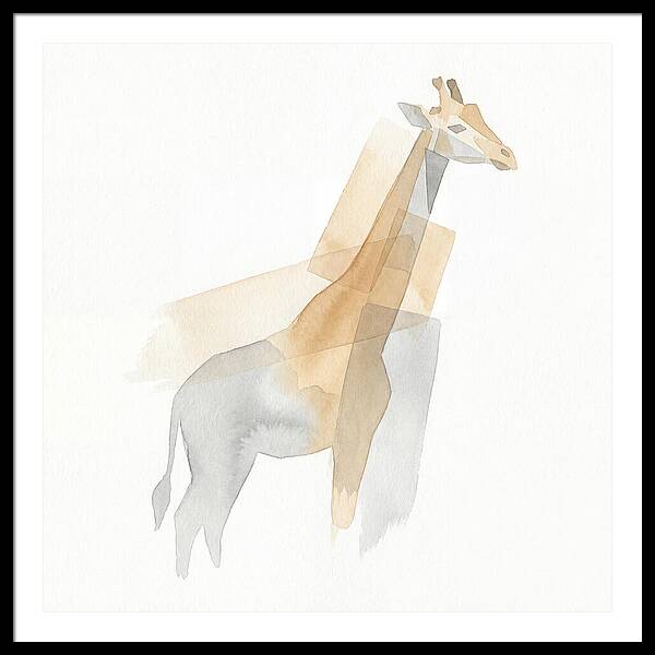 Giraffe In Minimalist Style