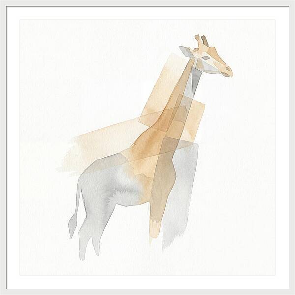 Giraffe In Minimalist Style