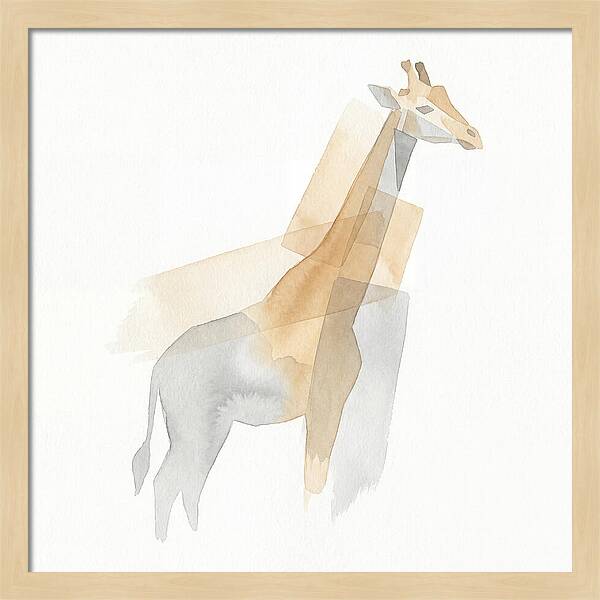 Giraffe In Minimalist Style