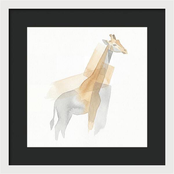 Giraffe In Minimalist Style