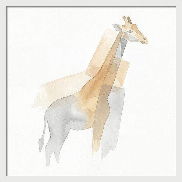 Giraffe In Minimalist Style