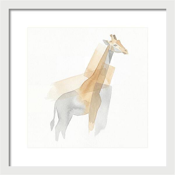 Giraffe In Minimalist Style
