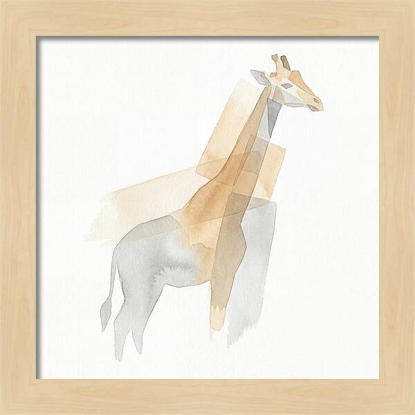 Giraffe In Minimalist Style