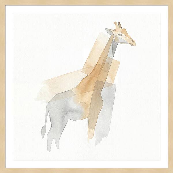Giraffe In Minimalist Style