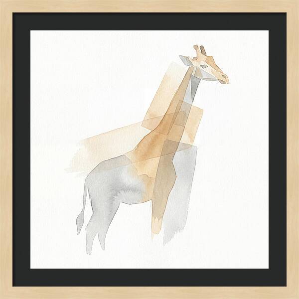 Giraffe In Minimalist Style