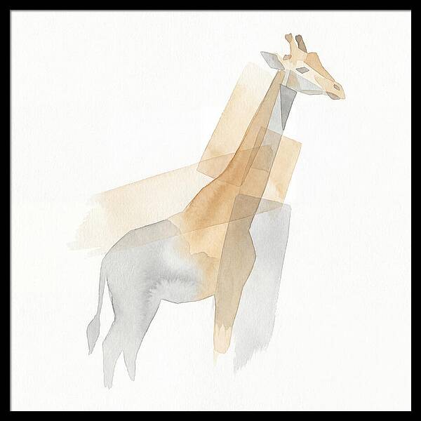 Giraffe In Minimalist Style