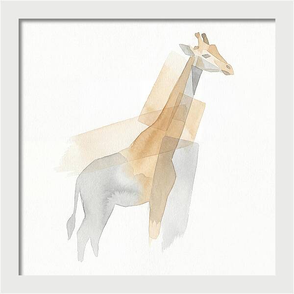 Giraffe In Minimalist Style