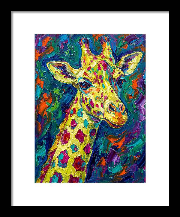 Giraffe In Vibrant Expressionism