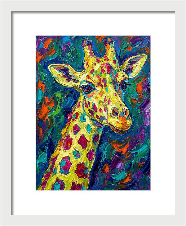 Giraffe In Vibrant Expressionism