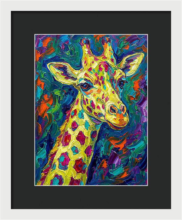 Giraffe In Vibrant Expressionism