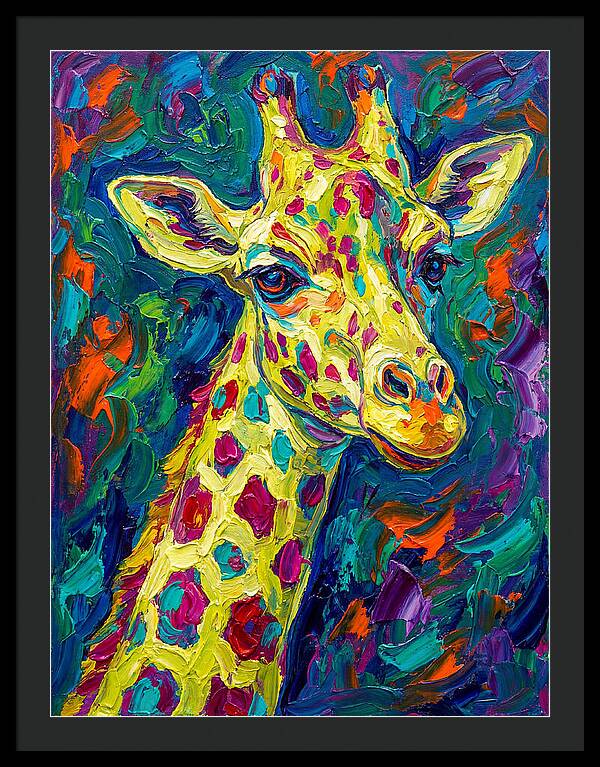 Giraffe In Vibrant Expressionism