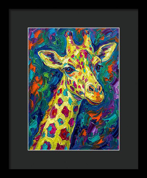 Giraffe In Vibrant Expressionism