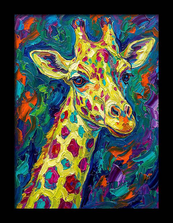 Giraffe In Vibrant Expressionism