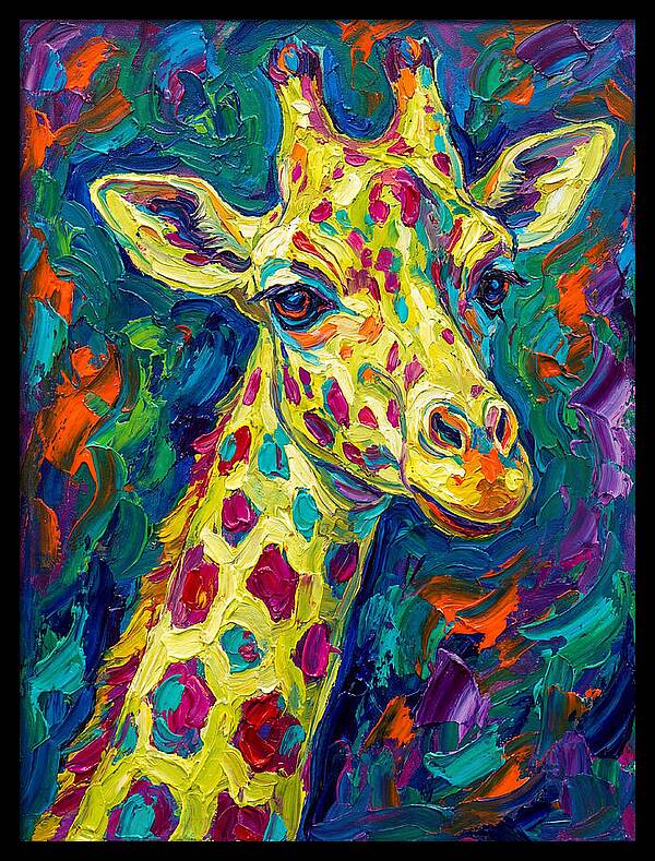 Giraffe In Vibrant Expressionism