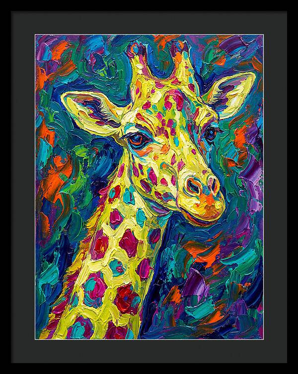 Giraffe In Vibrant Expressionism