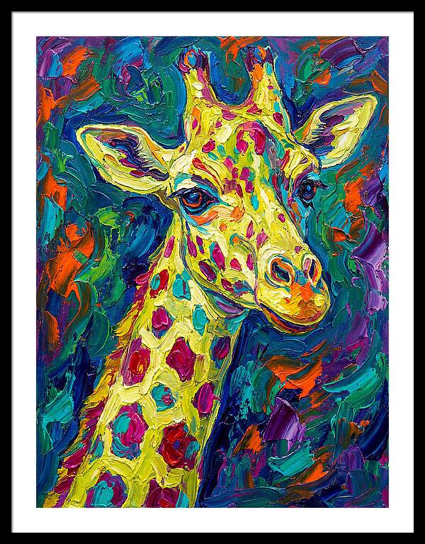 Giraffe In Vibrant Expressionism