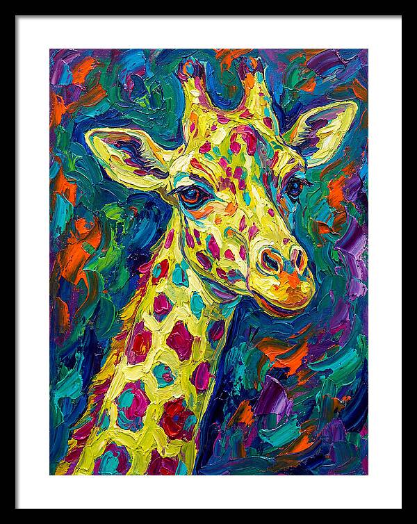 Giraffe In Vibrant Expressionism