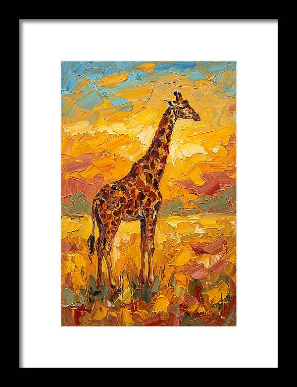 Giraffe Under Mediterranean Skies