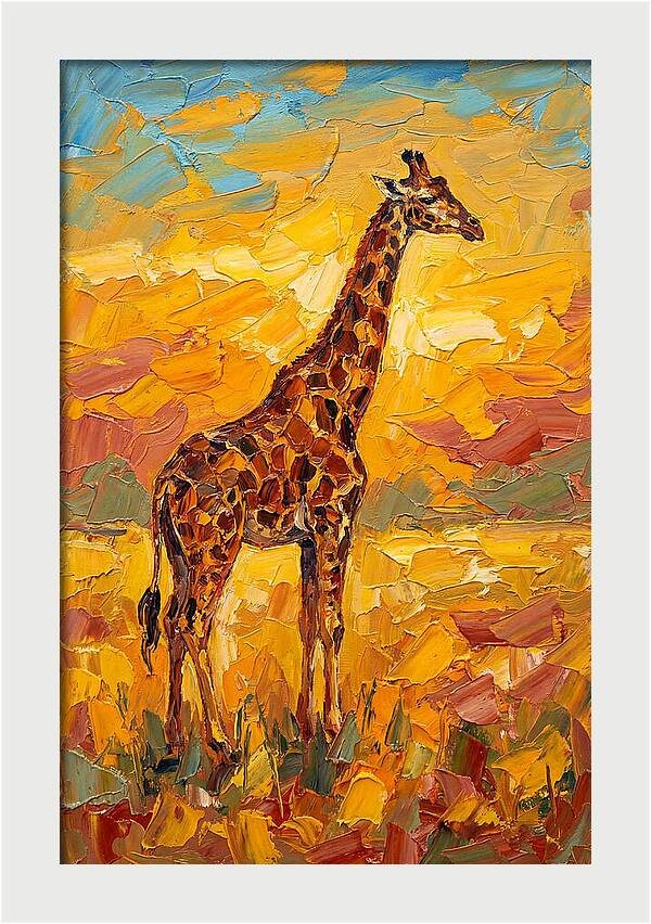 Giraffe Under Mediterranean Skies