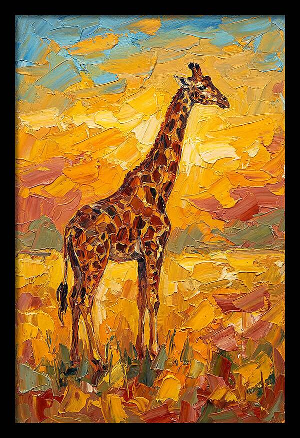 Giraffe Under Mediterranean Skies