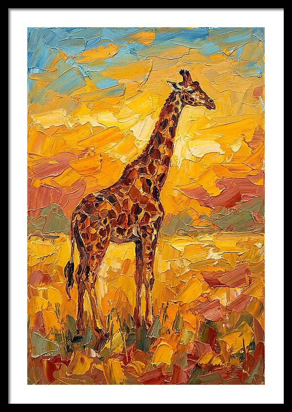 Giraffe Under Mediterranean Skies