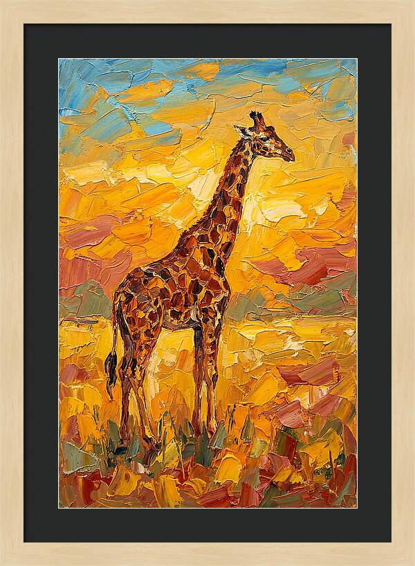 Giraffe Under Mediterranean Skies