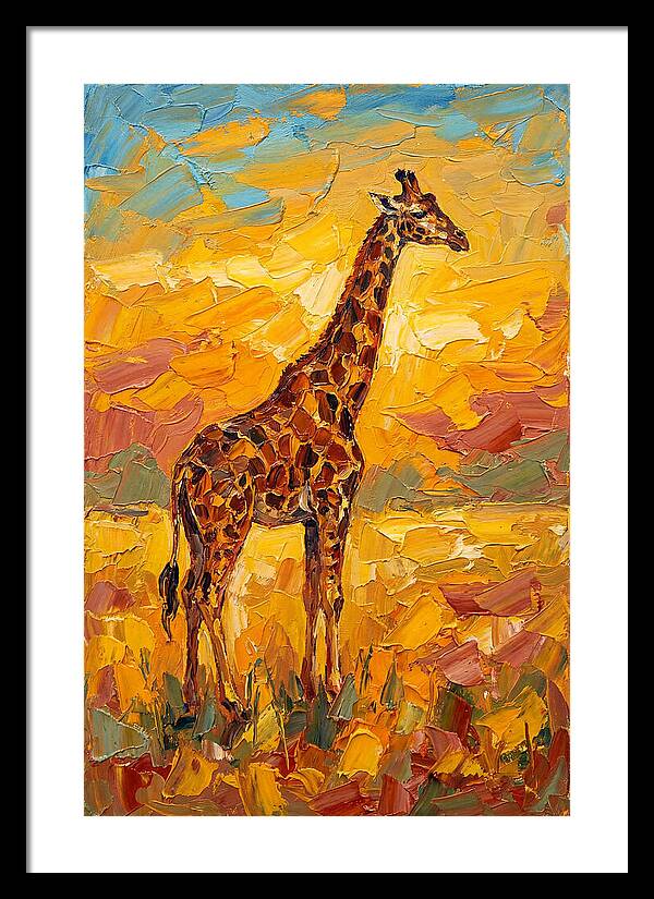 Giraffe Under Mediterranean Skies