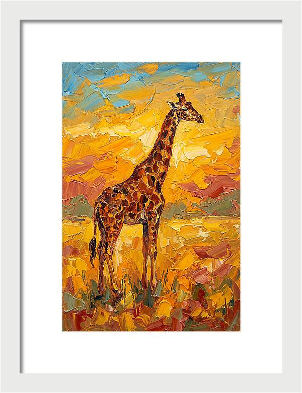 Giraffe Under Mediterranean Skies