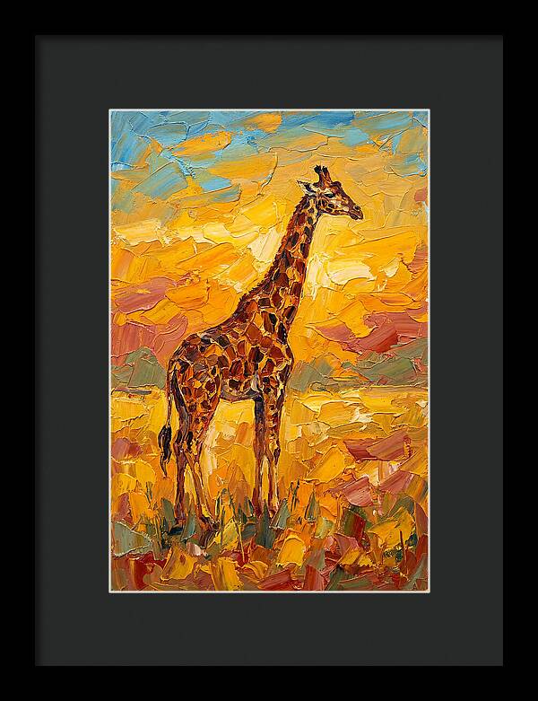 Giraffe Under Mediterranean Skies
