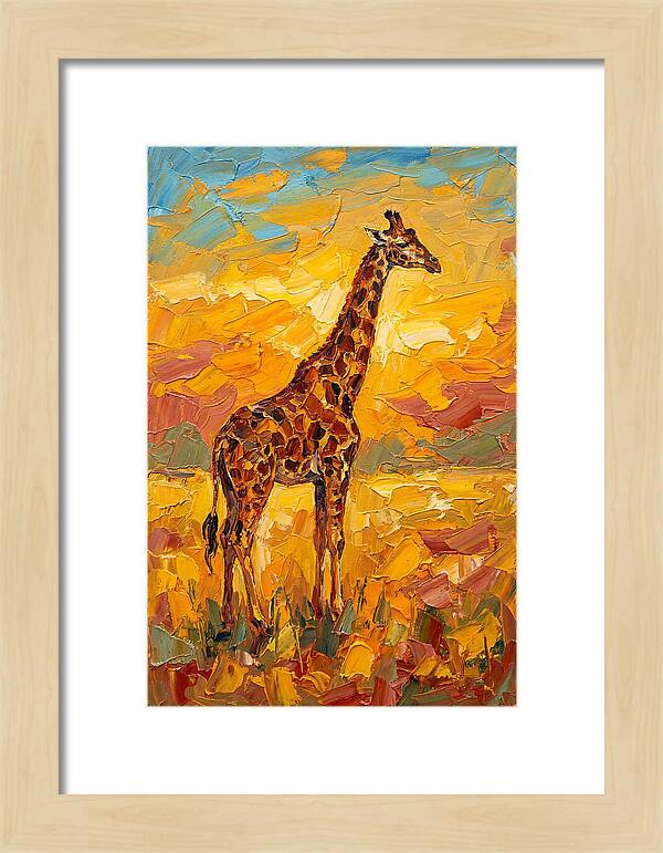 Giraffe Under Mediterranean Skies