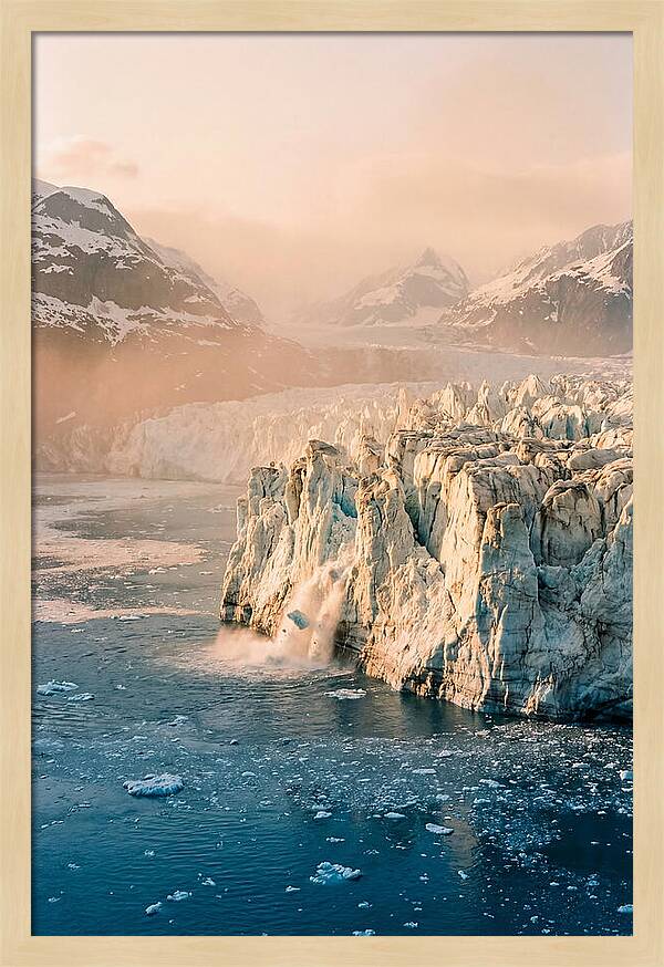 Glacial Majesty At Dusk