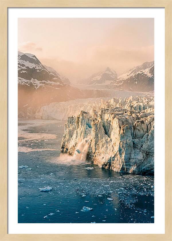 Glacial Majesty At Dusk
