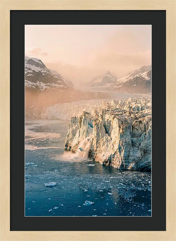 Glacial Majesty At Dusk