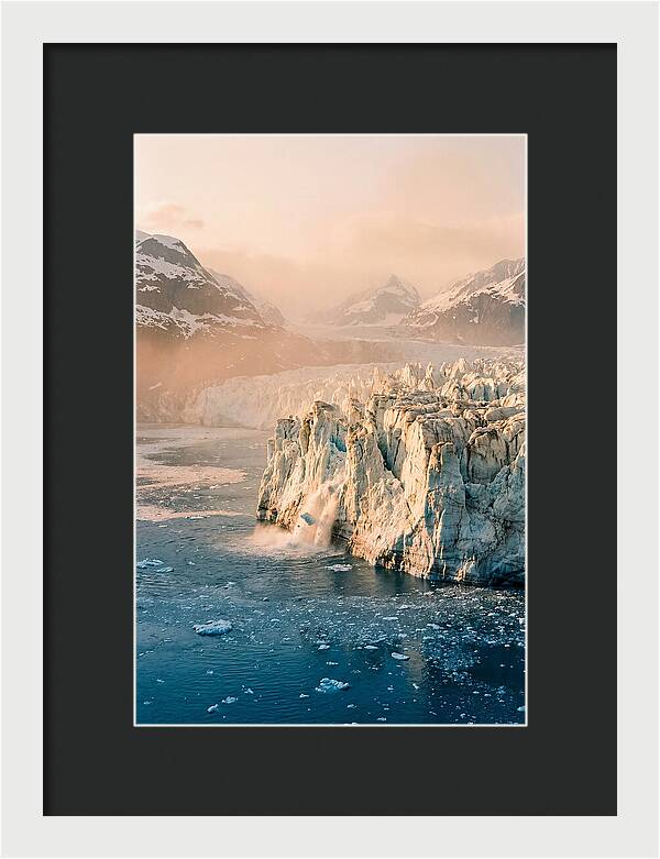 Glacial Majesty At Dusk