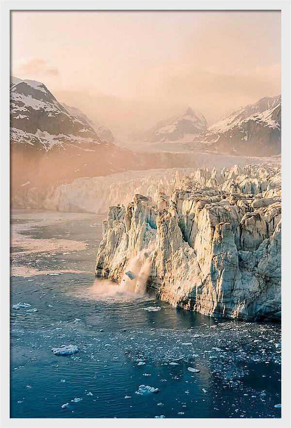 Glacial Majesty At Dusk