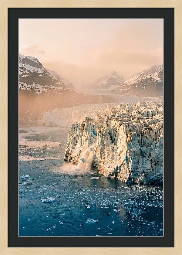 Glacial Majesty At Dusk