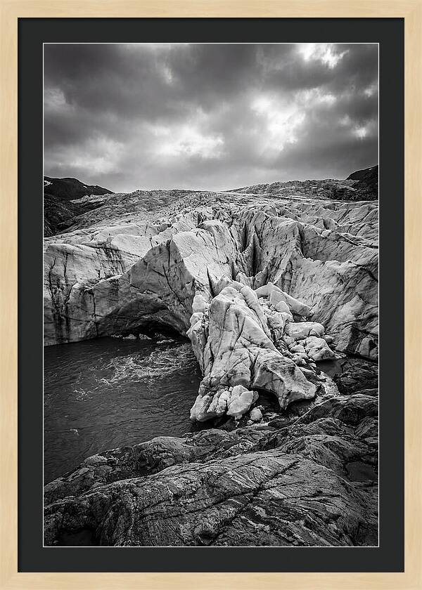 Glacial Majesty In Monochrome